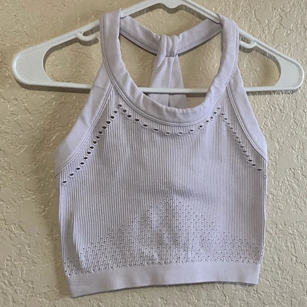 Free People Serendipity Crochet Cami, Light Lavender, Size XS - Picture 3 of 6
